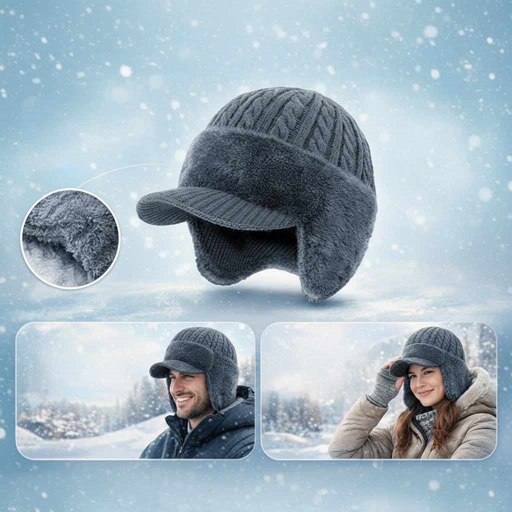 Winter hat trapper hat ear protection warm