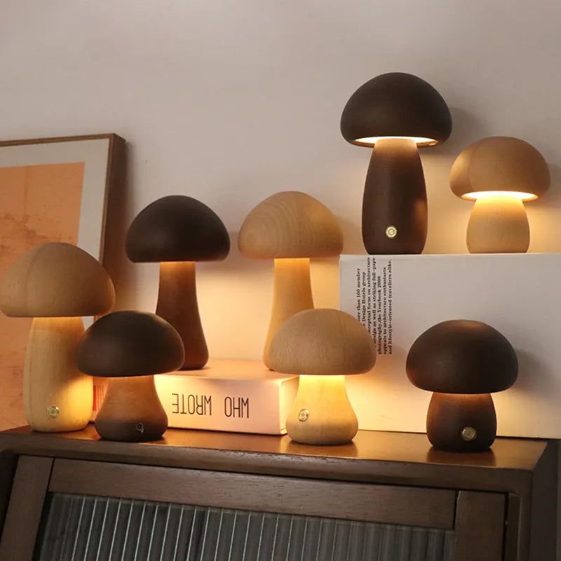 GloedGilde - Crea un'illuminazione suggestiva con lo stile fungo Bella lampada da tavolo di GloedGilde