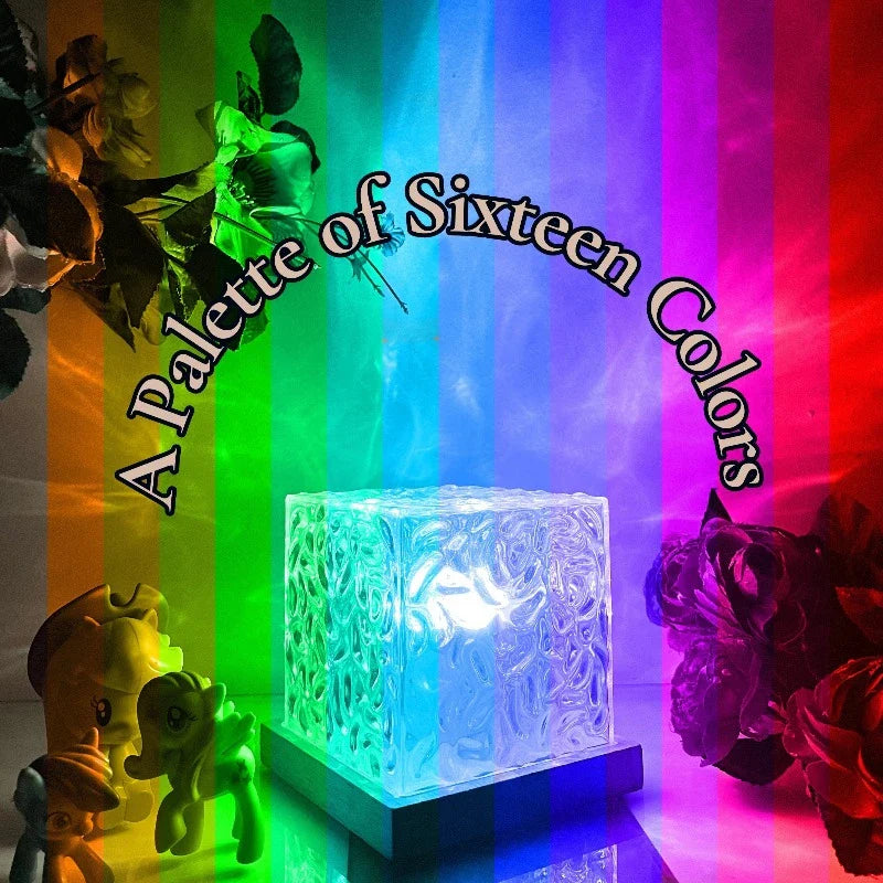 Lâmpada Aurora Encantadora - Lâmpada LED Colorida com Brilho Regulável e Comando à Distância