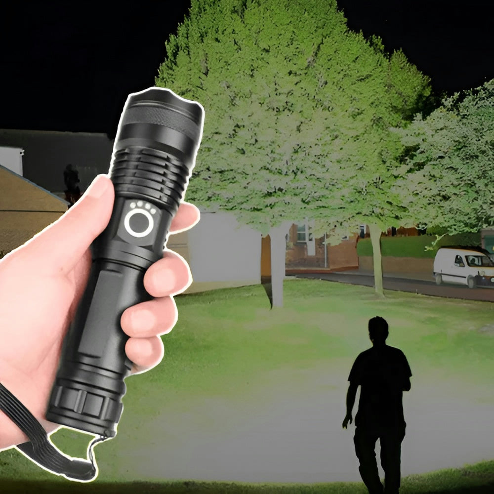 Zaklamp Oplaadbaar LED Krachtig Zoom Waterbestendig Outdoor
