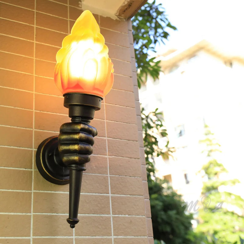 TorchGlow - Torcia Industriale da Parete in Stile Vintage – Lampada da Parete Creativa