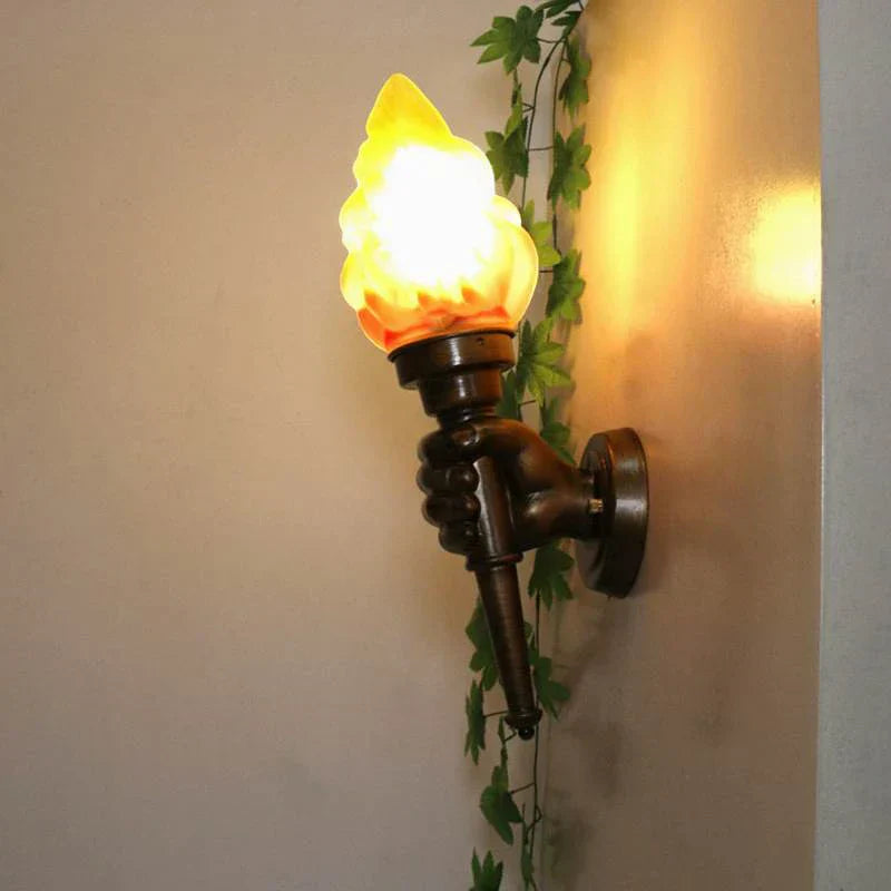 TorchGlow - Torcia Industriale da Parete in Stile Vintage – Lampada da Parete Creativa