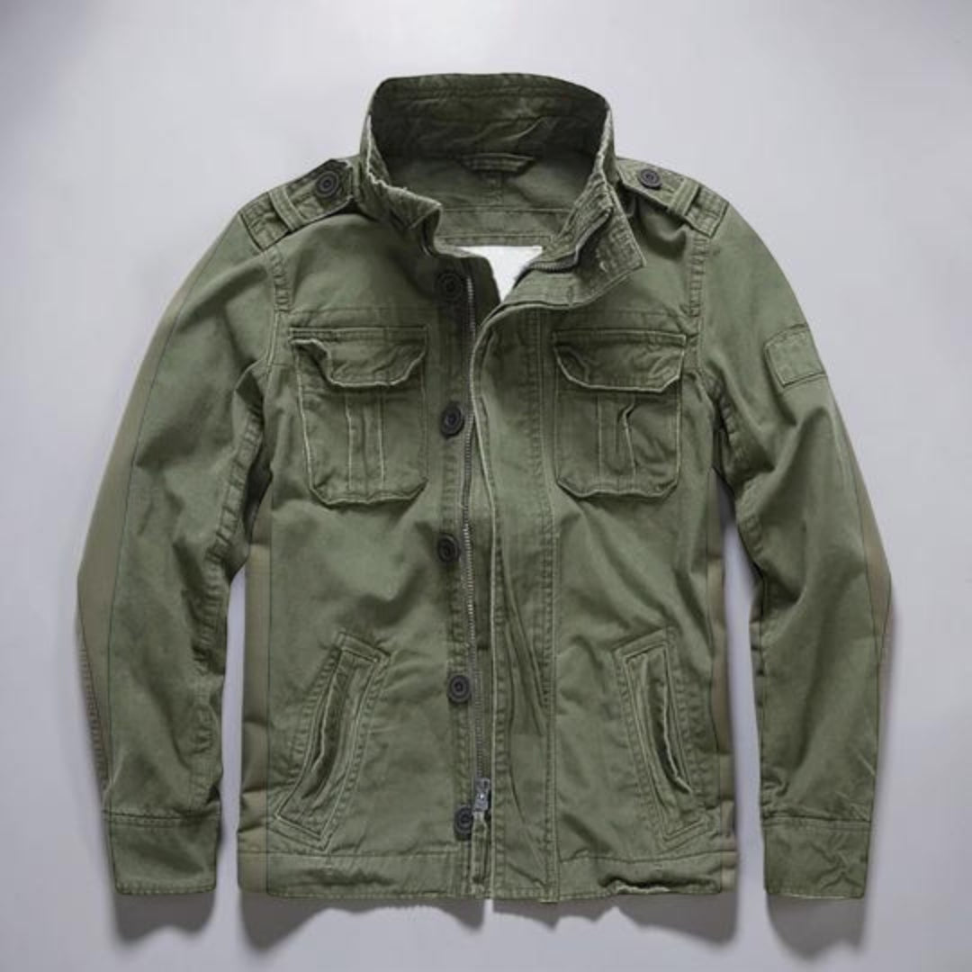 Giacca Casual Uomo a Manica Lunga Utility con Tasche Multiple
