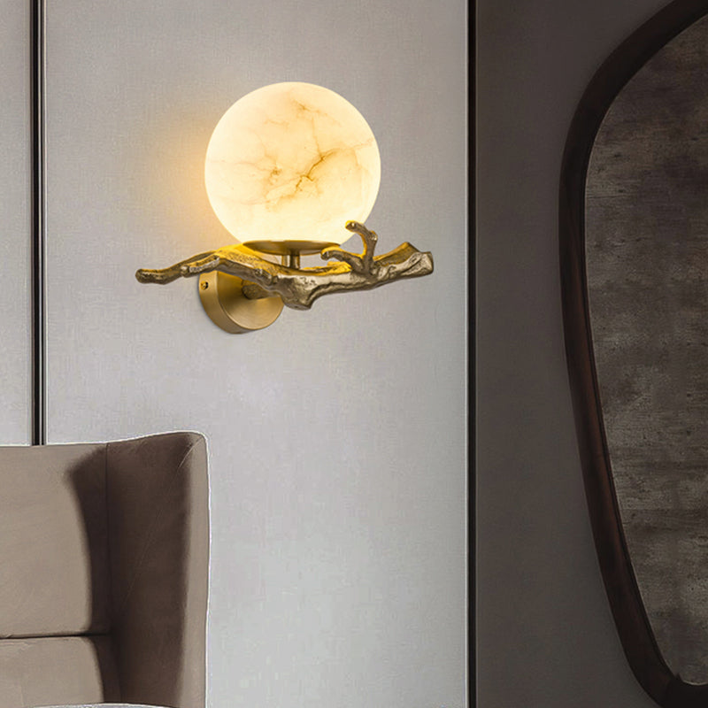 MarbleGlow – Modern LED Wall Lamp with Marble Look for Living Rooms and Bedrooms