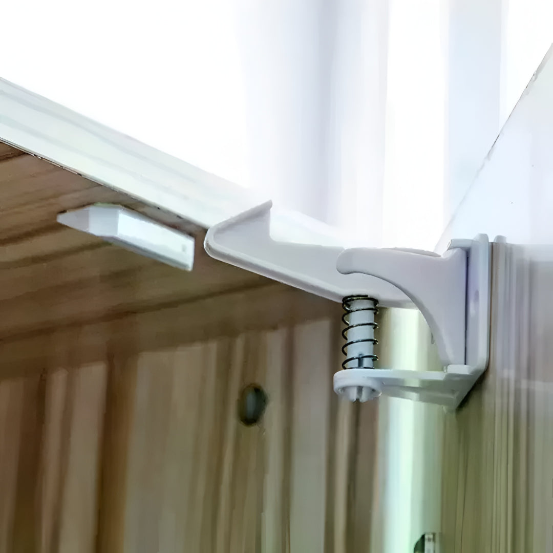 Blocco Sicurezza Bambini Cassetti Armadi Chiusura Invisibile