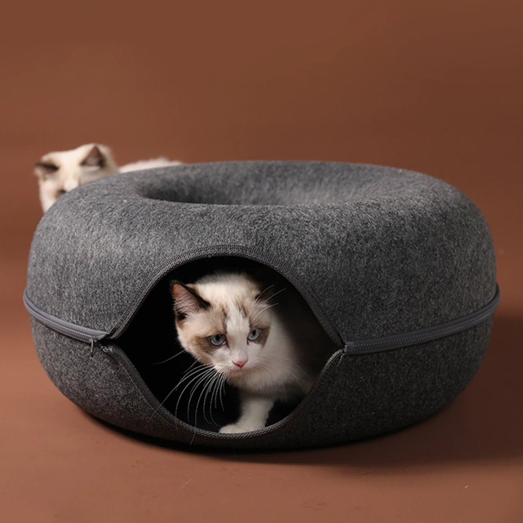 Kattenmand Donut Vilt Wasbaar Rond Kattenhol