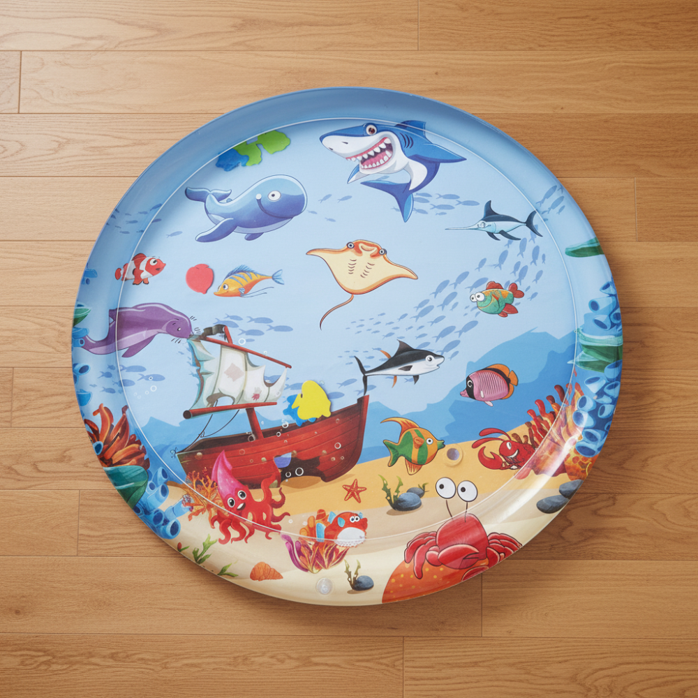 Cat Play Mat Water Interactive Sensory Toy Cats