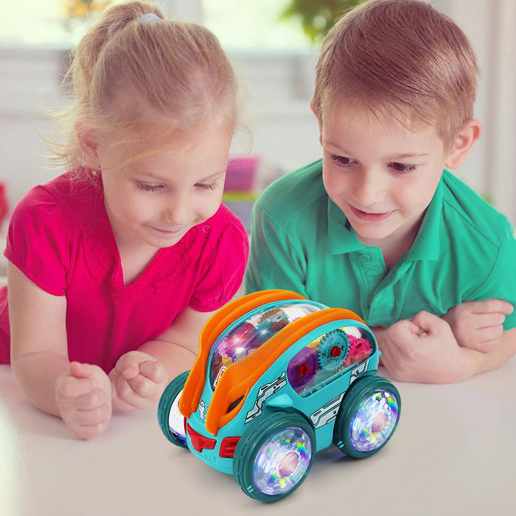 LED Toy Car 360° Rotations Light Show Children