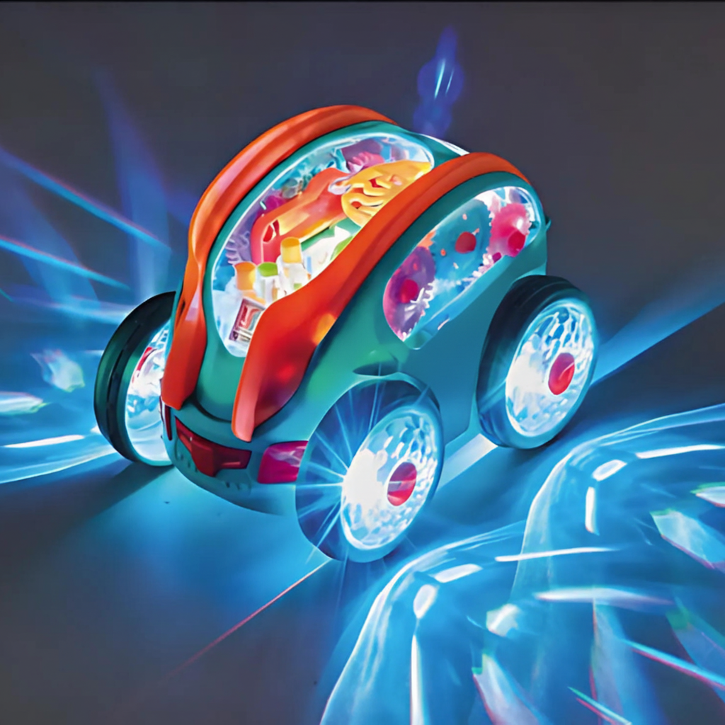 LED Toy Car 360° Rotations Light Show Children