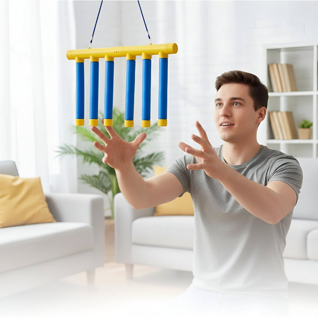 Jogo Infantil Treinador de Reação Jogo de Reflexos Varas a Cair para Interior