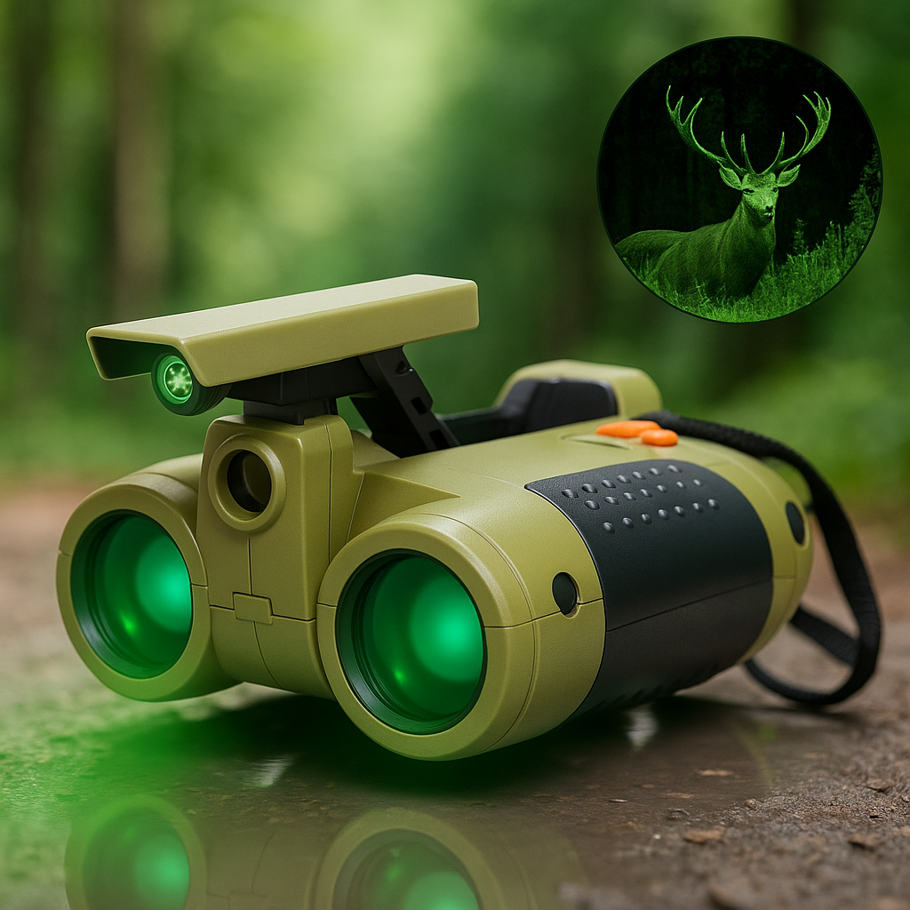 Kids Night Vision Binoculars Lightweight Outdoor Adventure Toy 0