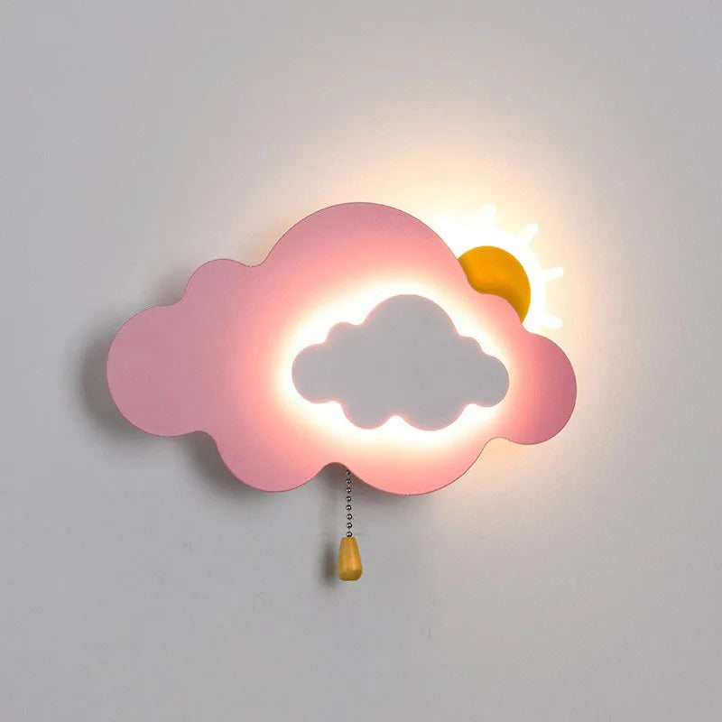 SkyGlow - LED Cloud Wandlamp met Trekkoord, Dimbaar
