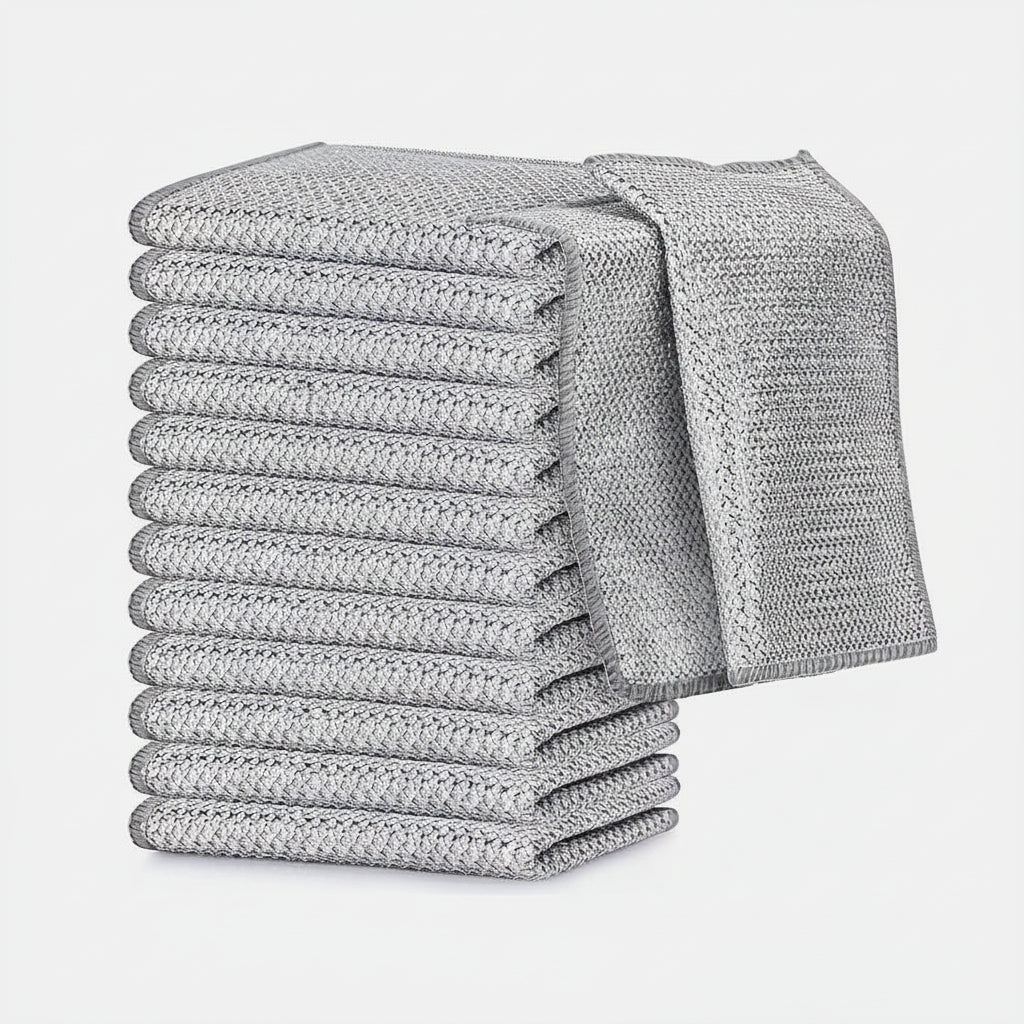 Panni Cucina Fibra Abrasiva Antigraffio Riutilizzabili Set Lavastoviglie