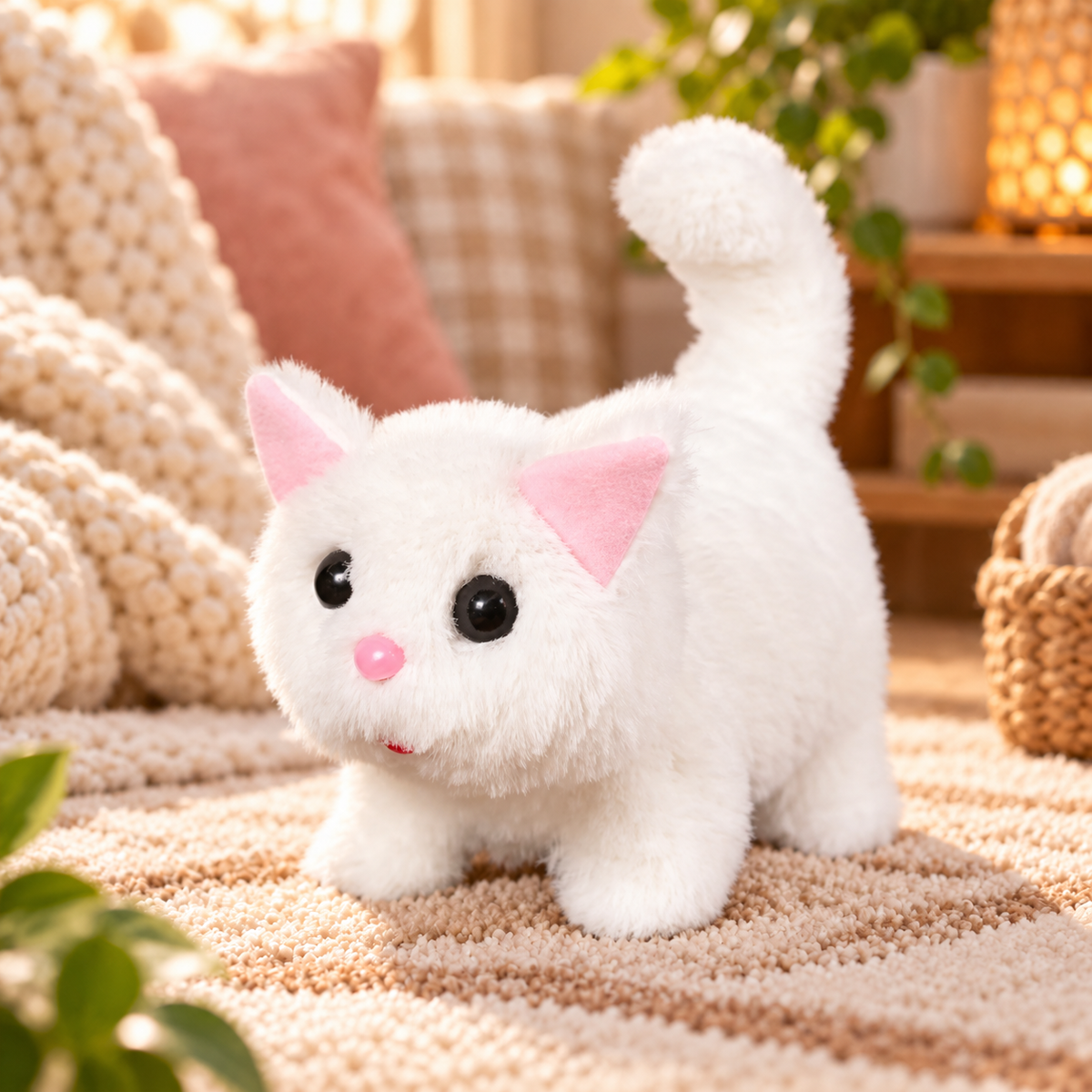 Speelgoed Kat Interactieve Grijze Robot Kitten Realistische Bewegingen