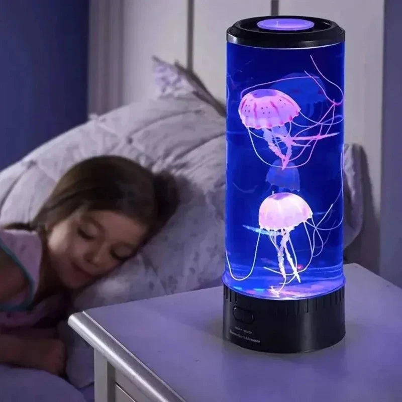 AquaGlow - Lampada Notturna LED a Medusa – Illuminazione Ambientale per Soggiorno e Camera da Letto