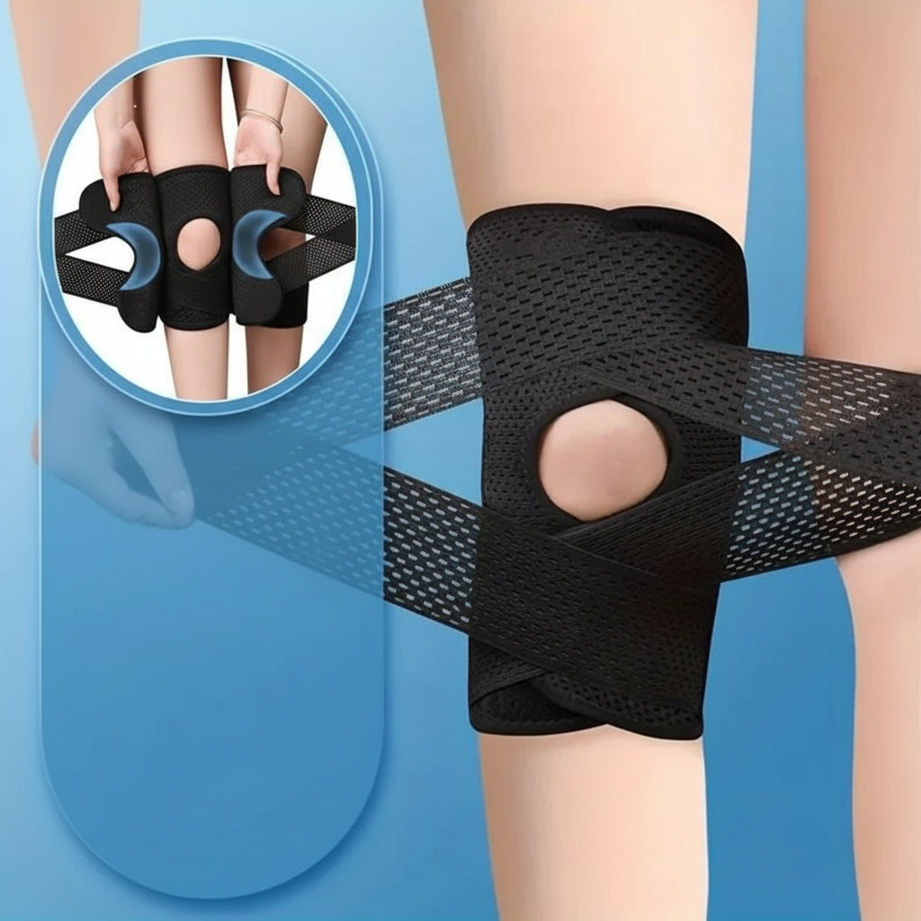 Knee Brace Open Kneecap V Shaped Cruciate Ligament Support