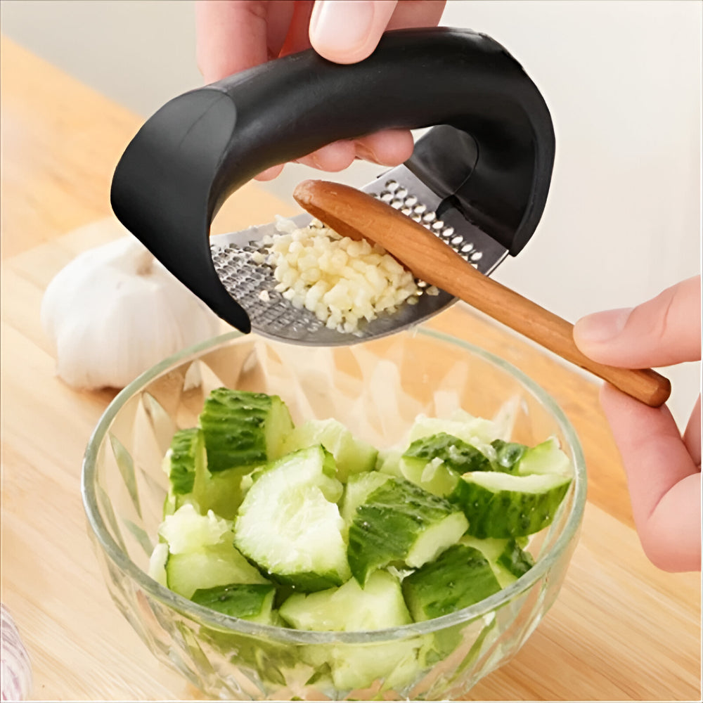 Garlic Press Manual Stainless Steel Kitchen Tool