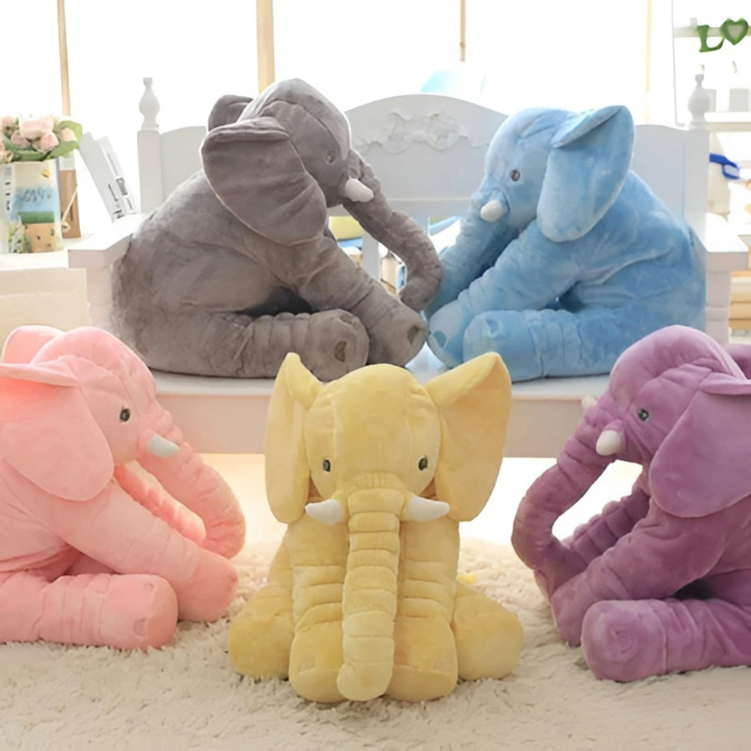 Almohada de Peluche para Bebé Elefante Soporte para Sueño y Comodidad