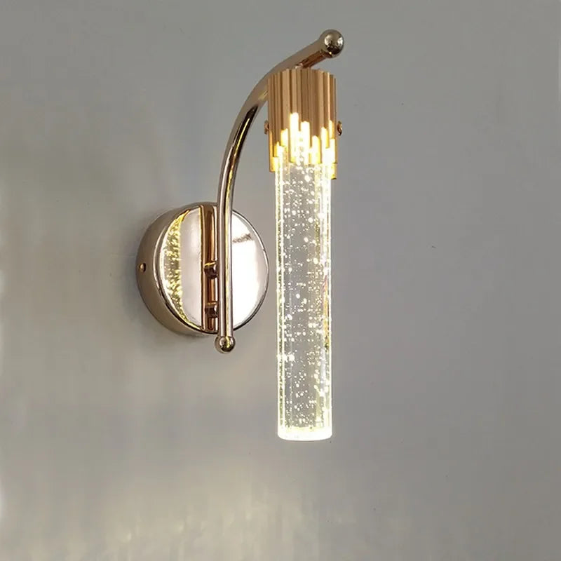CrystalGlow - Candeeiro de Parede Moderno em Cristal com Iluminação LED
