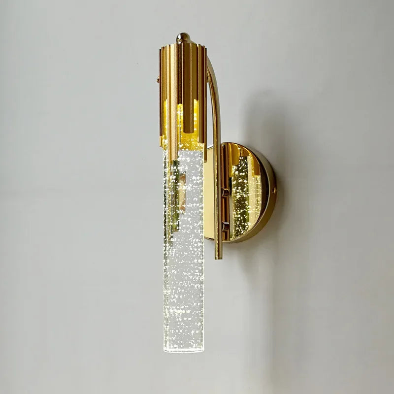 CrystalGlow - Modern Crystal Wall Lamp with LED Lighting