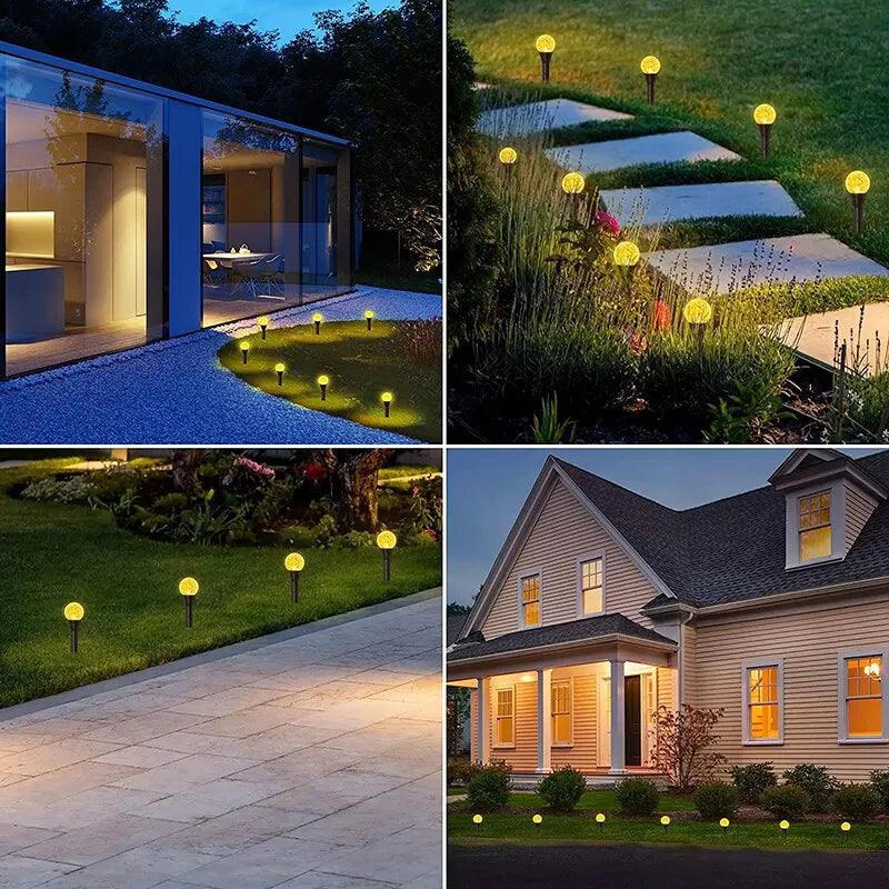 SolarGlow - Iluminação de Jardim LED de Baixo Consumo a Energia Solar – Cordão de Luzes Solar à Prova de Água