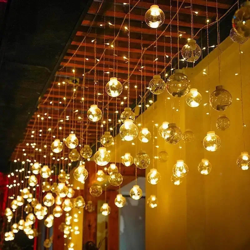 GlowTwinkle - Catena Luminosa LED Impermeabile per Esterni, Giardino e Balcone