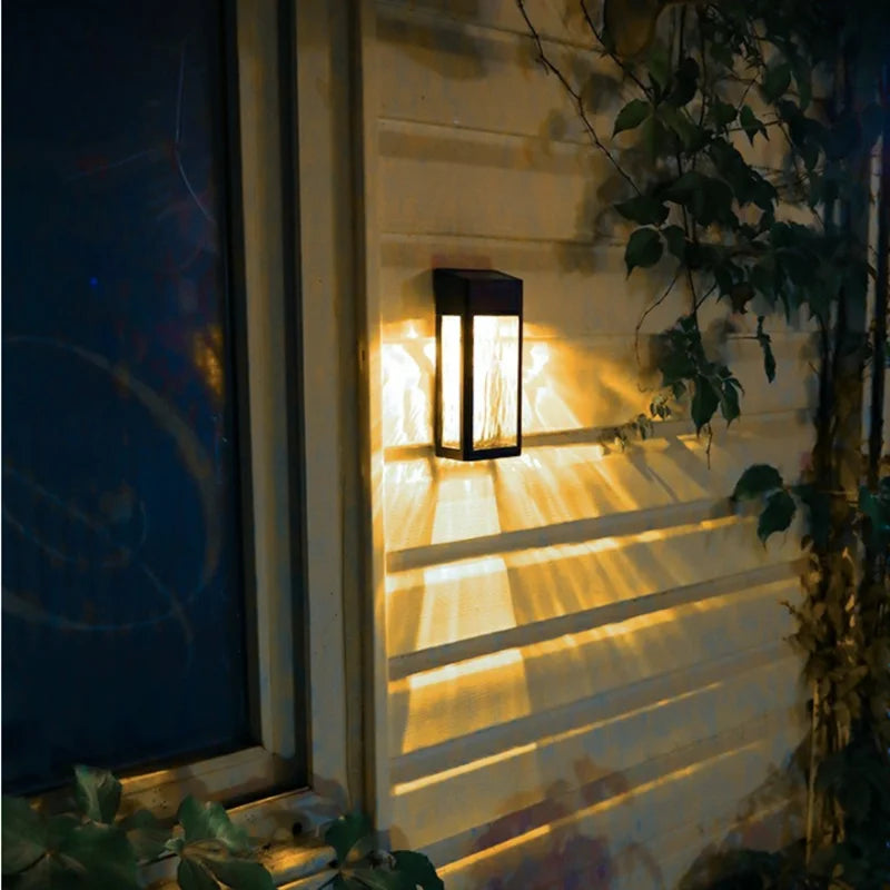 SolarLume - Candeeiro de Parede Exterior a Energia Solar – Iluminação Exterior LED com Sensor Automático de Crepúsculo