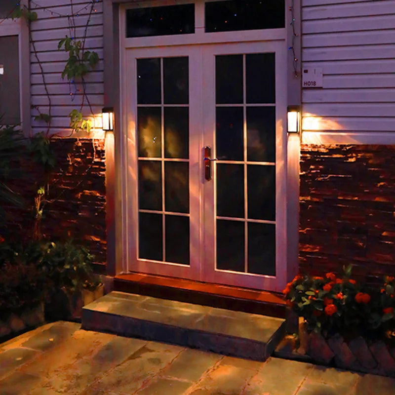 SolarLume - Solar Energy Wall Lamp Outdoor – LED Outdoor Lighting with Automatic Dusk Sensor