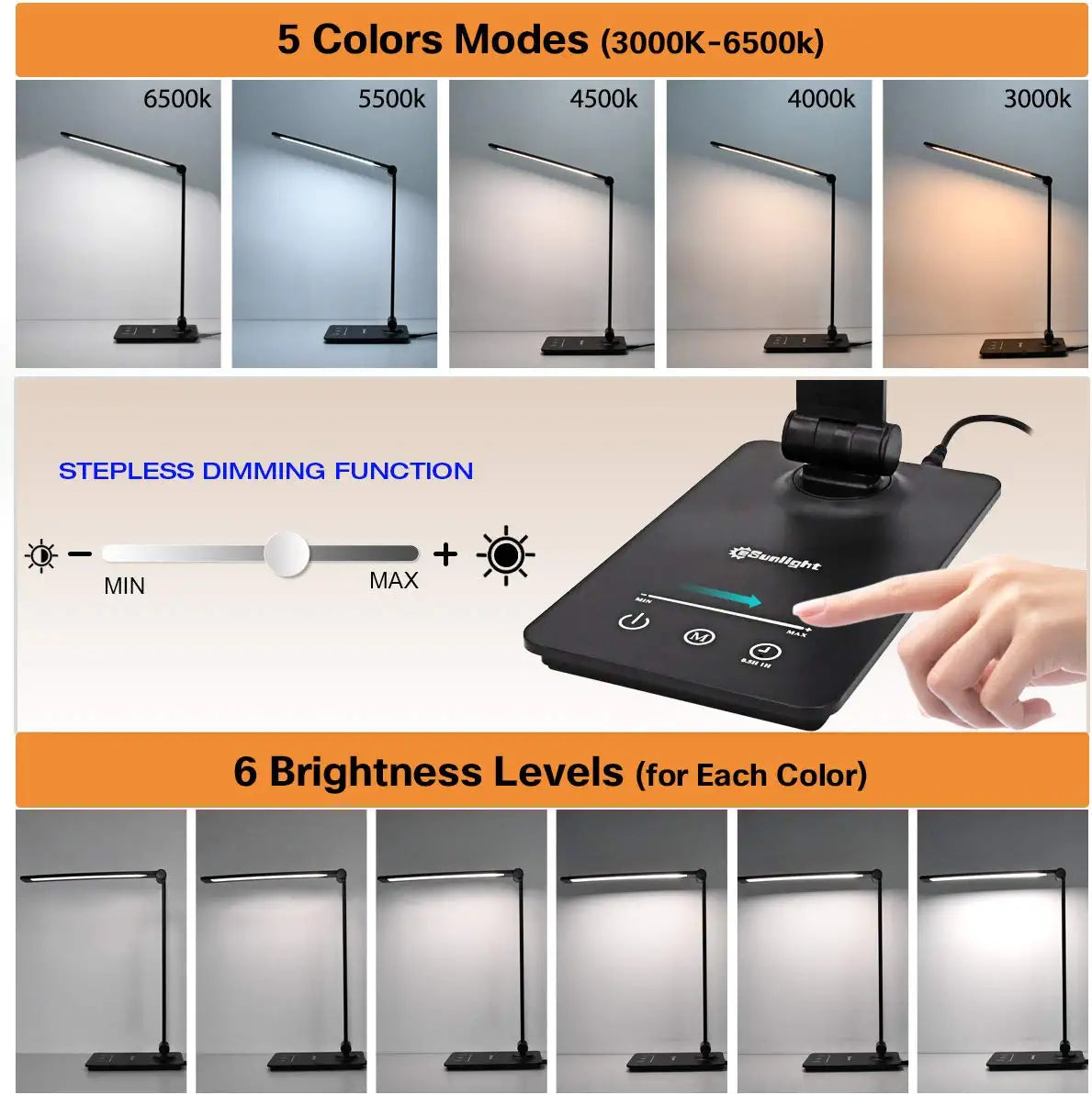 Lampada da scrivania LED LeesLicht per l'ufficio moderno