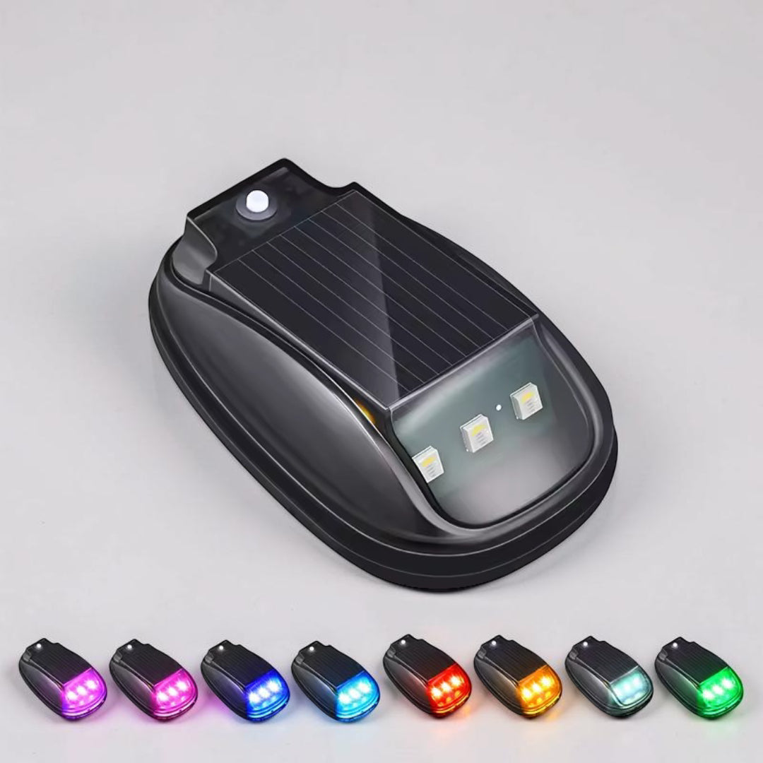 Luce LED Auto Solare Multicolore Impermeabile