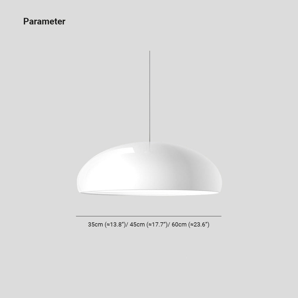 Lámparas colgantes LED Celestia Ronde - Metal blanco para dormitorio y sala de estar