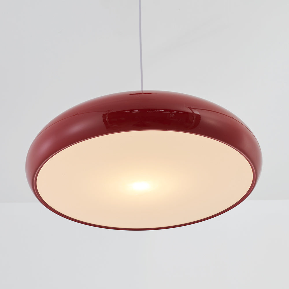 Lámparas colgantes LED Celestia Ronde - Metal blanco para dormitorio y sala de estar