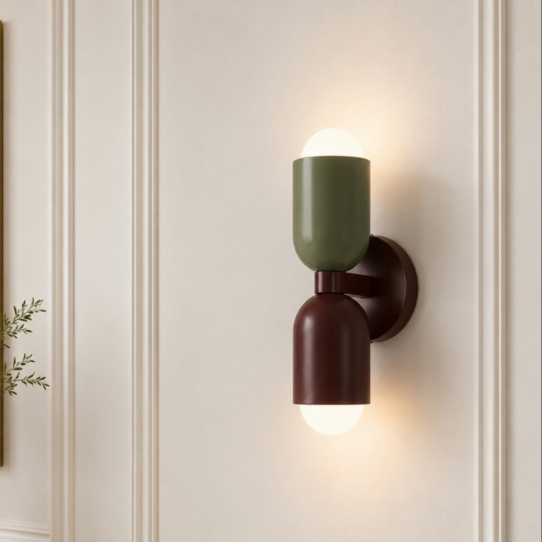 Lampada da parete LED moderna decorativa salvaspazio per interni