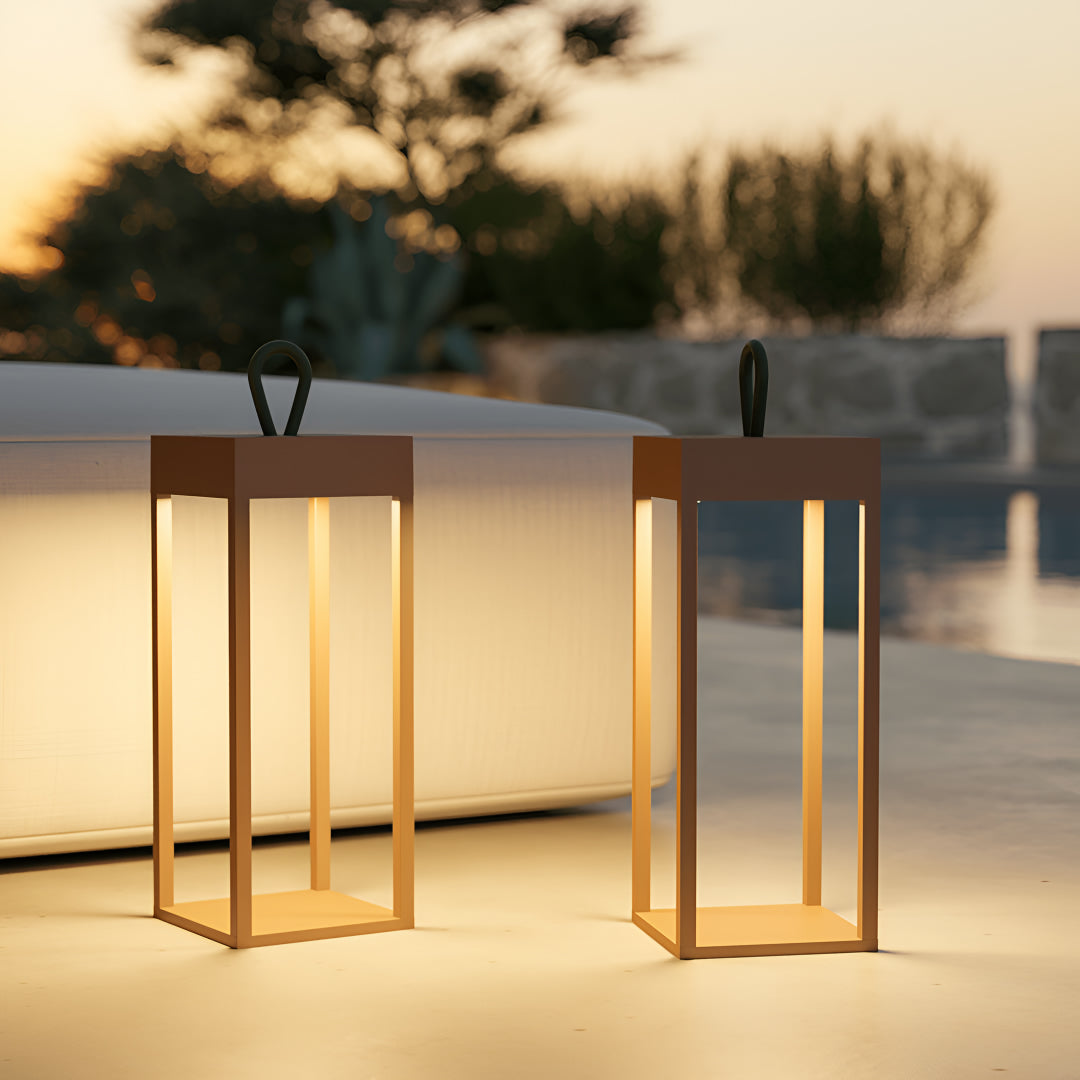 Lampada da tavolo LED moderna dimmerabile per interno ed esterno, illuminazione