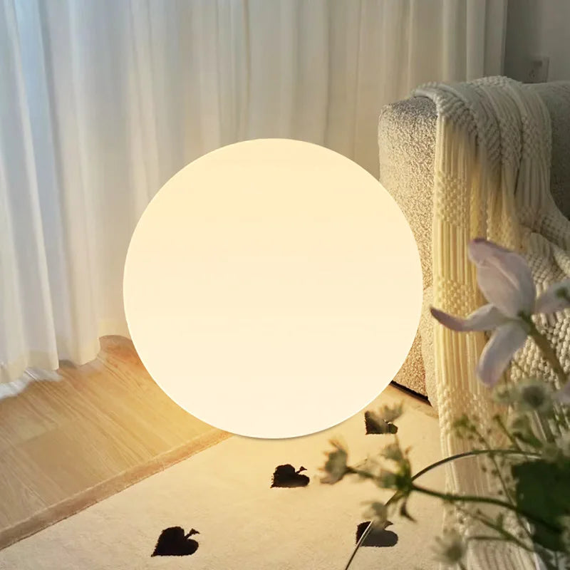 LumiGlobe – Large LED Bulb Lamp, Modern Floor Lamp for Stylish Indoor Lighting
