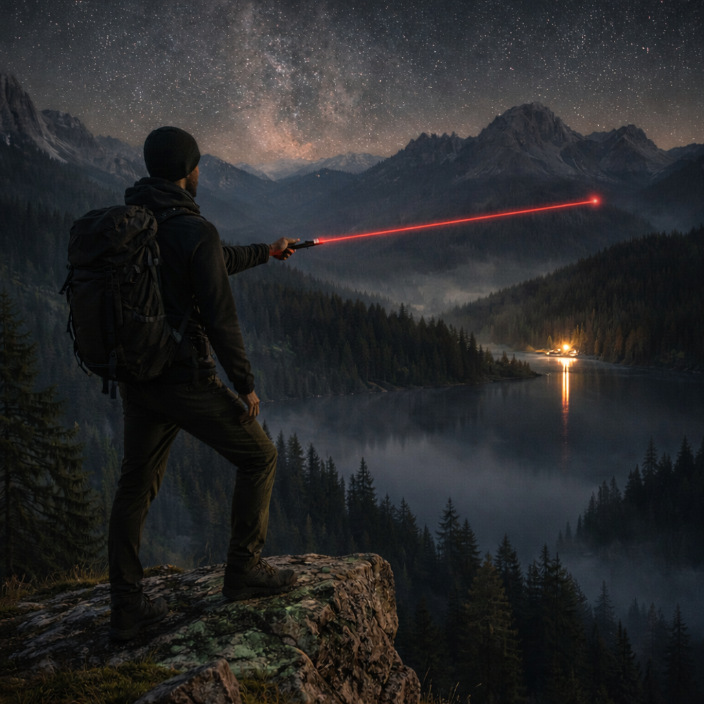 Laser Pointer Adjustable Rechargeable Presentation Outdoor Light