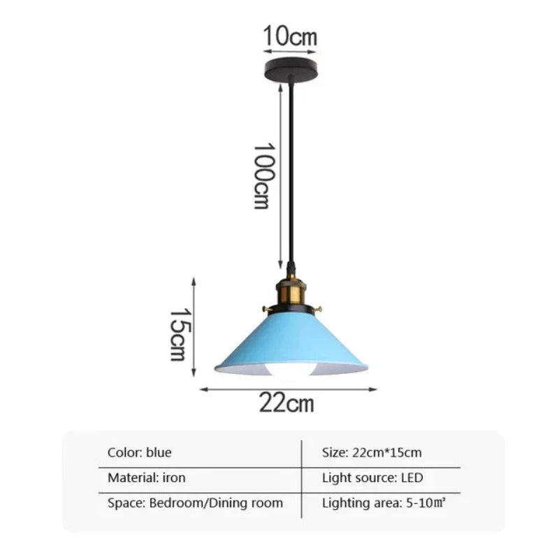 Eleganza Industriale - Lampada a Sospensione LED a Tromba