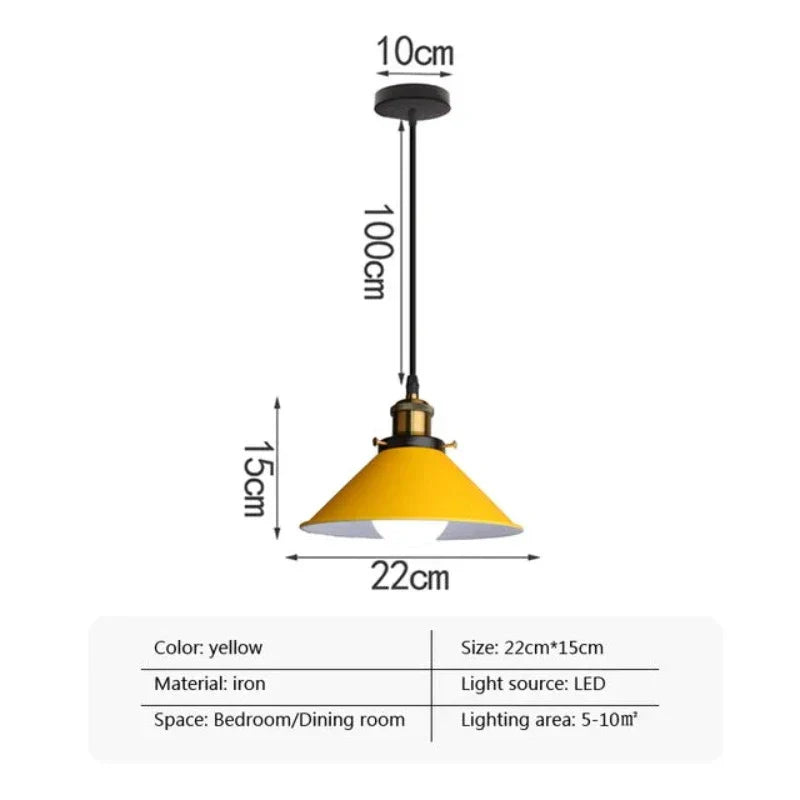 Eleganza Industriale - Lampada a Sospensione LED a Tromba