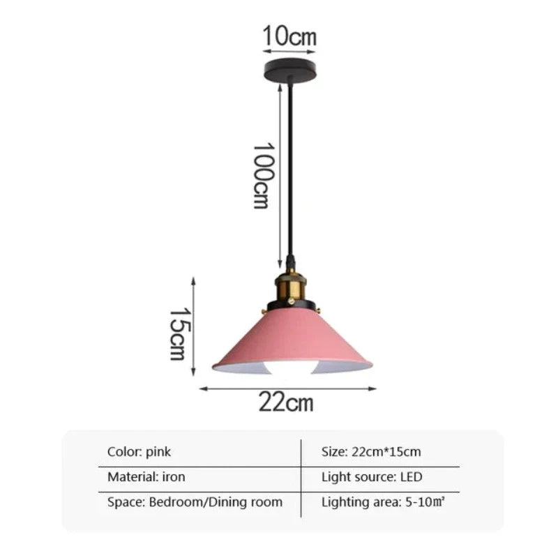 Eleganza Industriale - Lampada a Sospensione LED a Tromba
