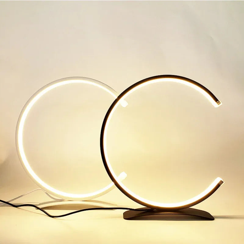 LumiArc - Lampada da tavolo LED moderna con controllo touch | Dimmerabile & a risparmio energetico