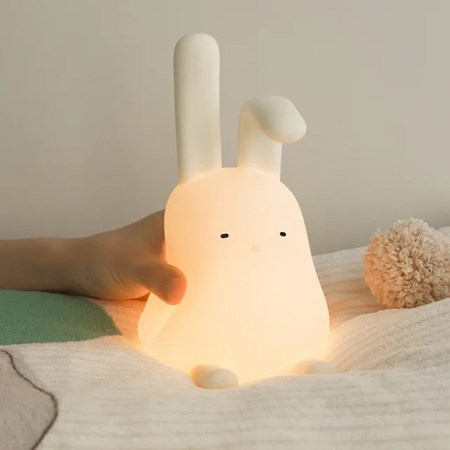 BunnyGlow - Dimmable LED Night Light for Children with Touch Control and USB Charging Function
