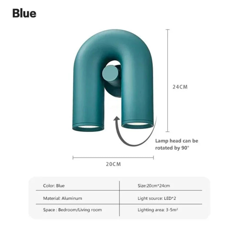 UtopiaGlow – Scandinavian U-shaped wall lamp