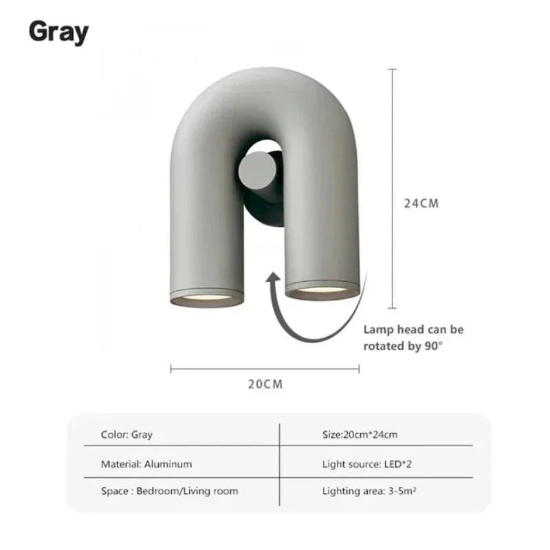 UtopiaGlow – Scandinavian U-shaped wall lamp