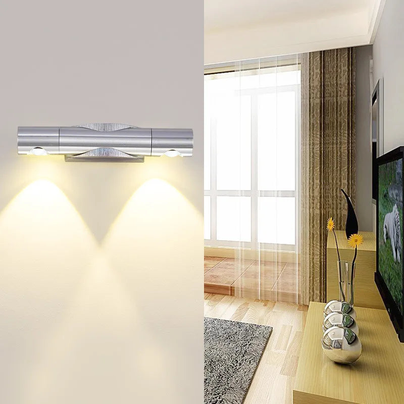 DuoGlow – Double LED Wall Lamp With Adjustable Spotlights