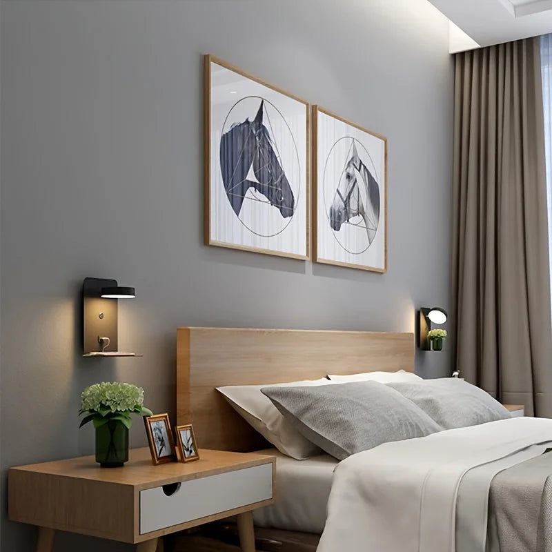 LumiSleek - Lámpara de pared minimalista con iluminación elegante