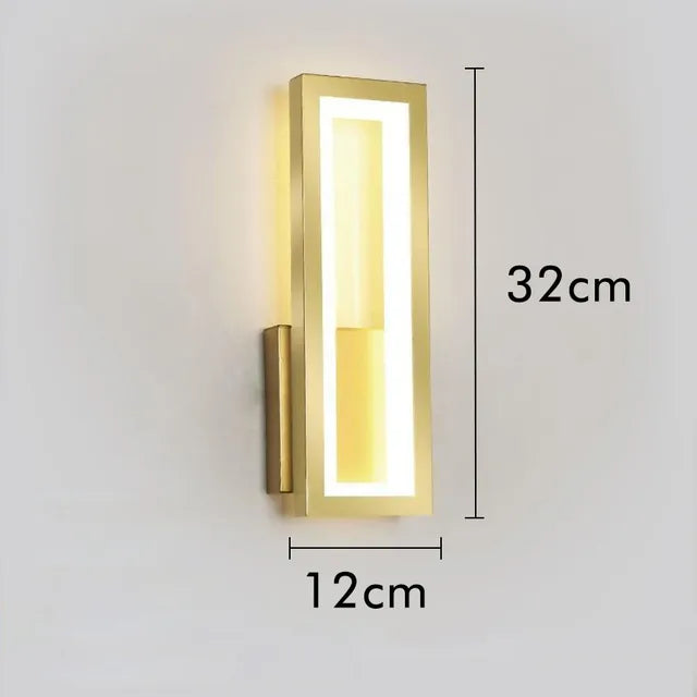 GlowSpace – Modern LED Wall Lamp in Minimalist Design for Living Room & Hallway