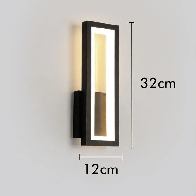 GlowSpace – Modern LED Wall Lamp in Minimalist Design for Living Room & Hallway