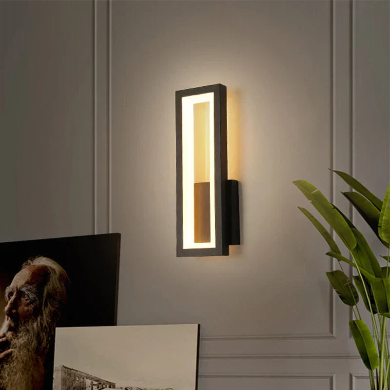 GlowSpace – Modern LED Wall Lamp in Minimalist Design for Living Room & Hallway