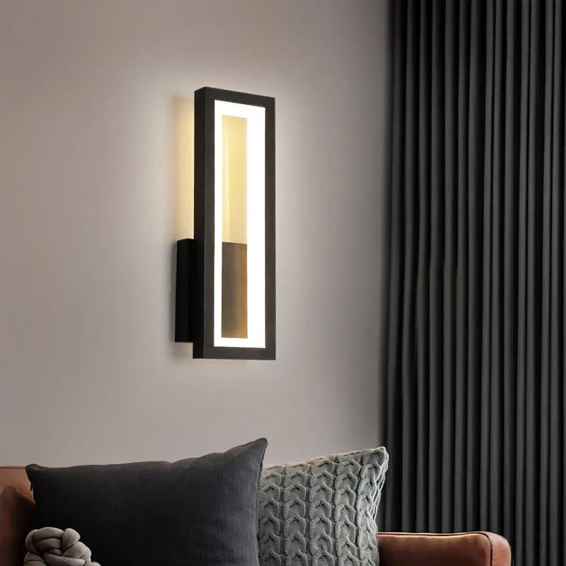 GlowSpace – Modern LED Wall Lamp in Minimalist Design for Living Room & Hallway