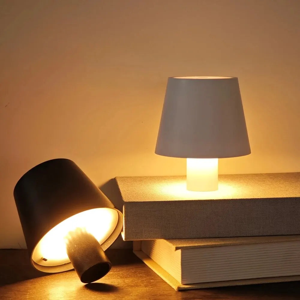 BottleGlow - Lampada da tavolo LED per bottiglie di vino, dimmerabile e senza fili